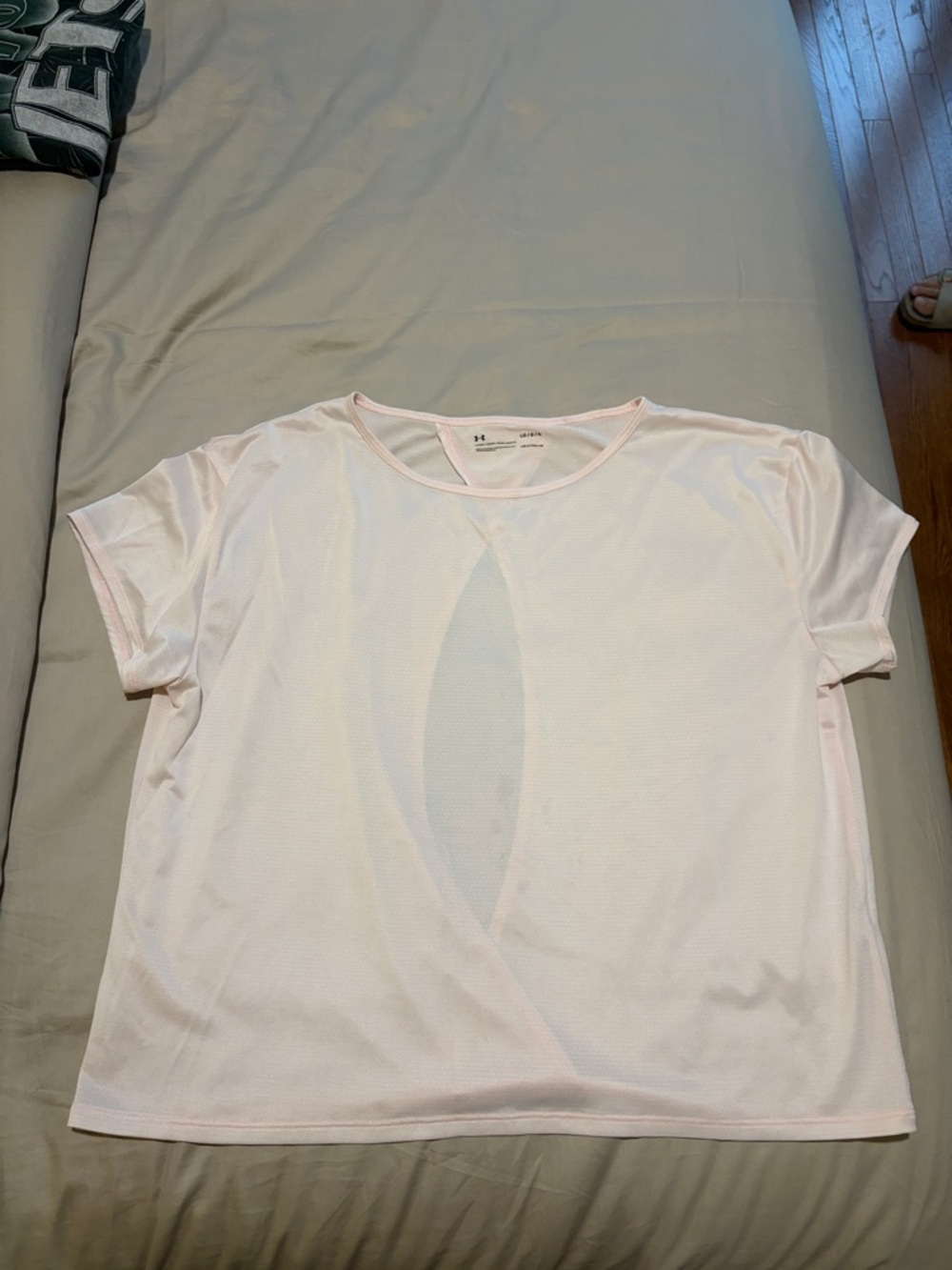 Under Armour Women's Pale Pink Short Sleeve Athletic Tee